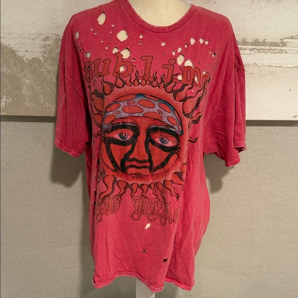 Red Sublime Graphic T-Shirt